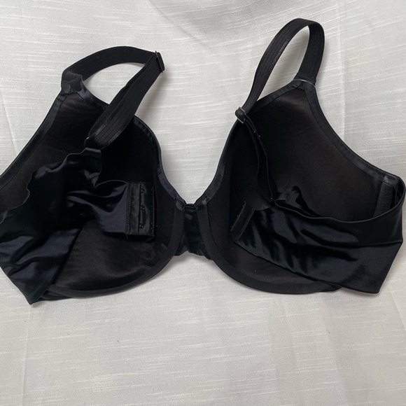 Bali All Over Smooth Underwire Bra 3W11 Black T shirt 40D Full Figure Coverage - Picture 5 of 10